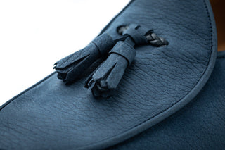 SUPERGLAMOUROUS Tangerine 8-T Oregon Men's Shoes Grainy Nubuck Leather Belgian Tassel Loafer (SPGM1373)-AmbrogioShoes