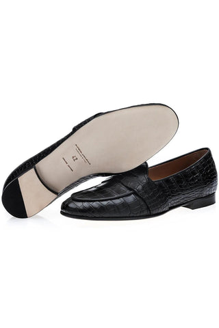 SUPERGLAMOUROUS Tangerine 9 Crocodile Belgian Loafer (SPGM1353)-AmbrogioShoes