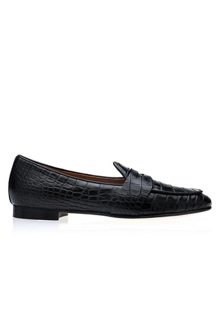SUPERGLAMOUROUS Tangerine 9 Crocodile Belgian Loafer (SPGM1353)-AmbrogioShoes