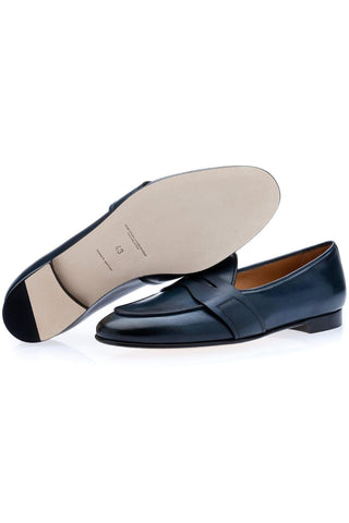 SUPERGLAMOUROUS Tangerine 9 Toledo Leather Penny Loafer-AmbrogioShoes