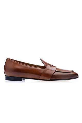 SUPERGLAMOUROUS Tangerine 9 Toledo Leather Penny Loafer-AmbrogioShoes