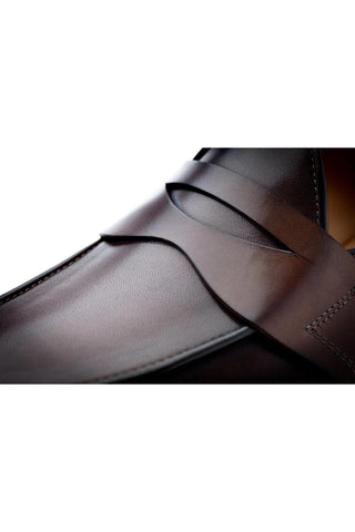 SUPERGLAMOUROUS Tangerine 9 Toledo Leather Penny Loafer-AmbrogioShoes