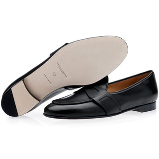 SUPERGLAMOUROUS Tangerine 9 Toledo Men's Shoes Calf-Skin Leather Penny Loafer (SPGM1358)-AmbrogioShoes