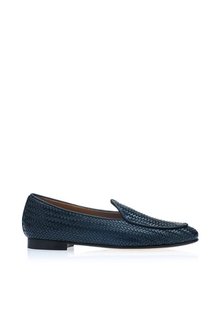 SUPERGLAMOUROUS Tangerine Intrecciato Leather Loafer-AmbrogioShoes