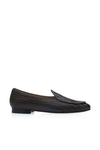 SUPERGLAMOUROUS Tangerine Intrecciato Leather Loafer-AmbrogioShoes