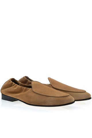 SUPERGLAMOUROUS Tangerine Unlined Suede Slip-On Loafer-AmbrogioShoes
