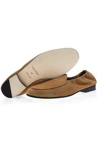 SUPERGLAMOUROUS Tangerine Unlined Suede Slip-On Loafer-AmbrogioShoes