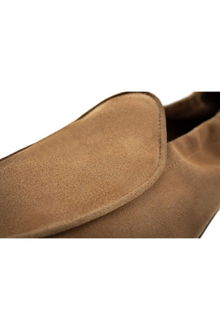 SUPERGLAMOUROUS Tangerine Unlined Suede Slip-On Loafer-AmbrogioShoes