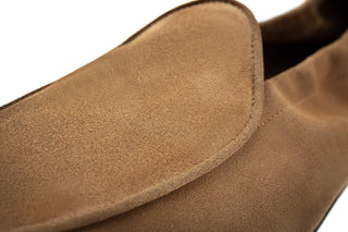 SUPERGLAMOUROUS Tangerine Unlined Suede Slip-On Loafer (SPGM1365)-AmbrogioShoes