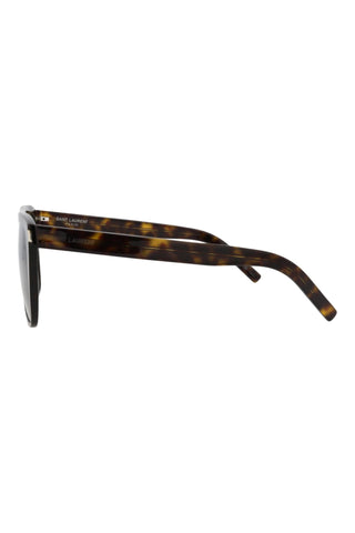 Saint Laurent SL1SLIM Dark Havana Sunglasses-AmbrogioShoes