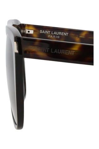 Saint Laurent SL1SLIM Dark Havana Sunglasses-AmbrogioShoes