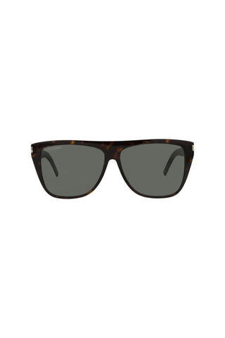 Saint Laurent SL1SLIM Dark Havana Sunglasses-AmbrogioShoes