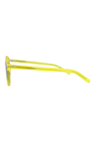Saint Laurent SL521 Transparent Yellow Sunglasses-AmbrogioShoes