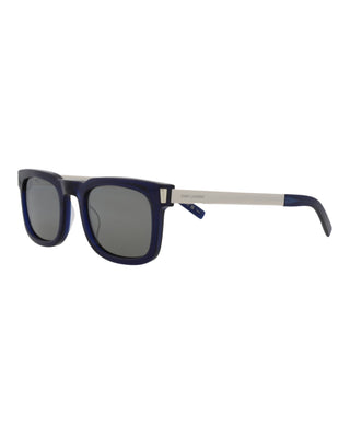 Saint Laurent SL581 Transparent Blue Sunglasses-AmbrogioShoes