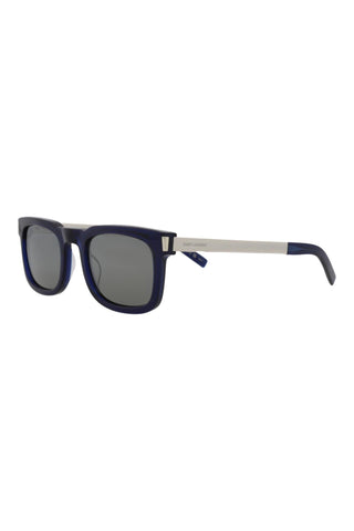 Saint Laurent SL581 Transparent Blue Sunglasses