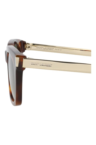 Saint Laurent SL582 Medium Havana Sunglasses-AmbrogioShoes