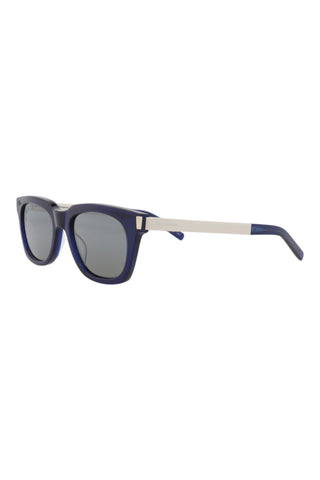 Saint Laurent SL582 Transparent Blue Sunglasses-AmbrogioShoes