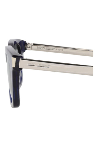 Saint Laurent SL582 Transparent Blue Sunglasses-AmbrogioShoes
