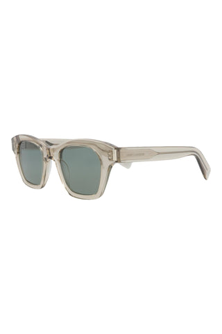 Saint Laurent SL592 Transparent Beige Sunglasses-AmbrogioShoes