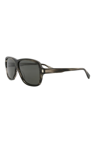 Saint Laurent SL609CAROL Striated Gray Havana Sunglasses-AmbrogioShoes