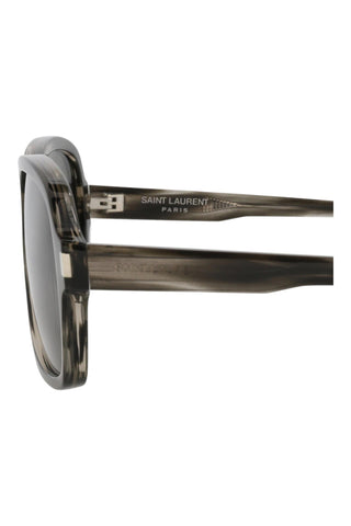 Saint Laurent SL609CAROL Striated Gray Havana Sunglasses-AmbrogioShoes