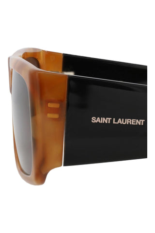 Saint Laurent SL635ACETA Brown/Yellow Havana Sunglasses-AmbrogioShoes