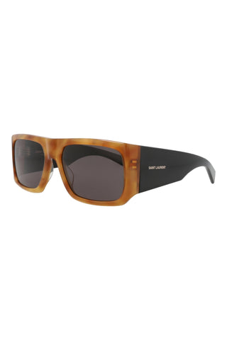 Saint Laurent SL635ACETA Brown/Yellow Havana Sunglasses-AmbrogioShoes