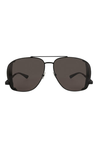 Saint Laurent SL653LEONL Semimatte Black Sunglasses-AmbrogioShoes