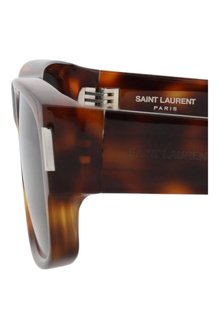 Saint Laurent SL689 Medium Havana Sunglasses-AmbrogioShoes