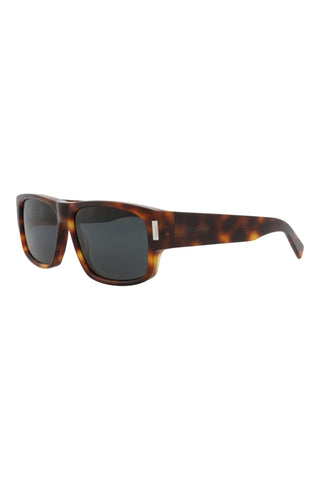 Saint Laurent SL689 Medium Havana Sunglasses-AmbrogioShoes
