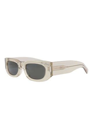 Saint Laurent SL697 Transparent Cream Sunglasses-AmbrogioShoes