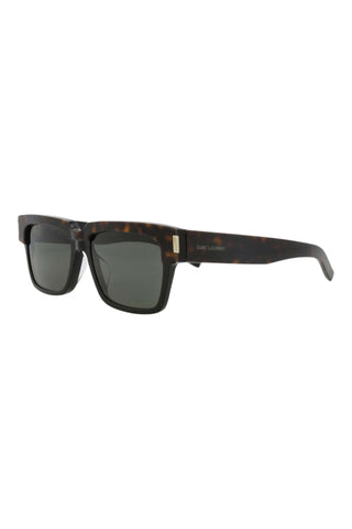 Saint Laurent SL732FVADI Bilayer Black/Dark Havana Sunglasses-AmbrogioShoes