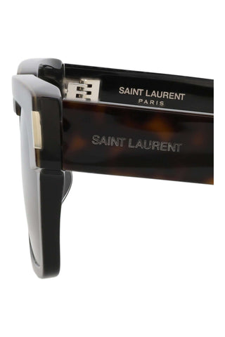 Saint Laurent SL732FVADI Bilayer Black/Dark Havana Sunglasses-AmbrogioShoes