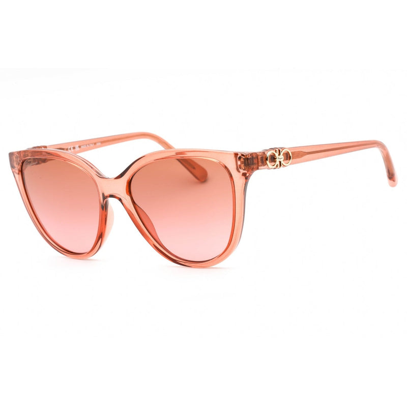 Salvatore Ferragamo SF1056S Sunglasses LOBSTER TRANSPARENT / Rose Gradient Women's-AmbrogioShoes