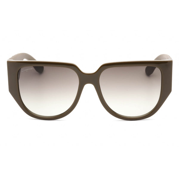 Salvatore Ferragamo SF1088SE Sunglasses DARK KHAKI / Grey Gradient-AmbrogioShoes