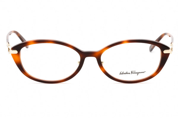 Salvatore Ferragamo SF2882RA Eyeglasses HAVANA/Clear demo lens-AmbrogioShoes
