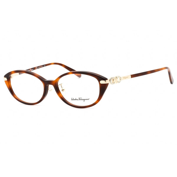 Salvatore Ferragamo SF2882RA Eyeglasses HAVANA/Clear demo lens-AmbrogioShoes