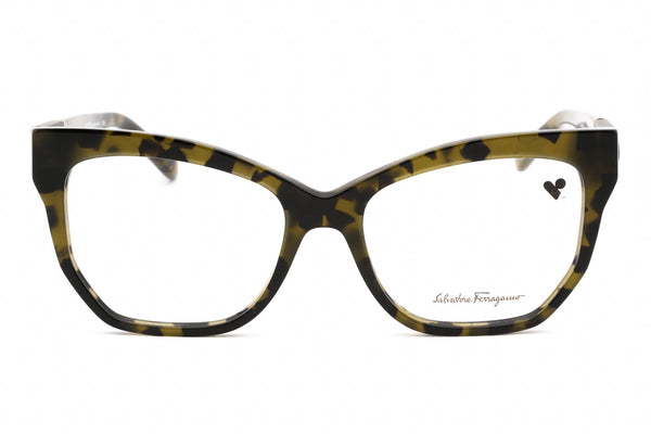 Salvatore Ferragamo SF2936 Eyeglasses GREEN TORTOISE / Clear demo lens-AmbrogioShoes