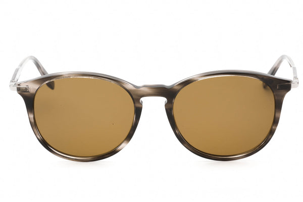 Salvatore Ferragamo SF911S Sunglasses STRIPED GREY/Brown-AmbrogioShoes