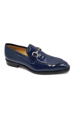 Carrucci KS509-28P Patent Leather Horse-Bit Loafer