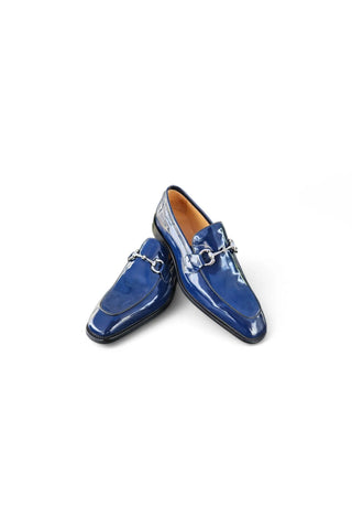 Carrucci KS509-28P Patent Leather Horse-Bit Loafer