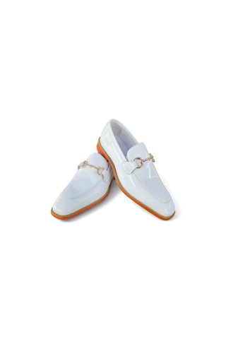 Carrucci KS509-28P Patent Leather Horse-Bit Loafer