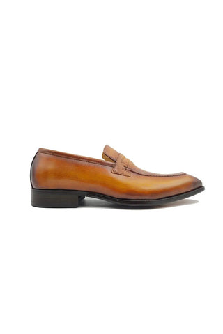 Carrucci KS478-503 Leather Penny Loafer