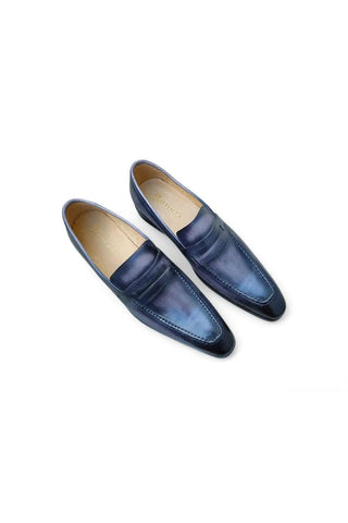 Carrucci KS478-503 Leather Penny Loafer