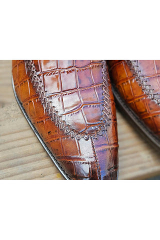 Single Monk Buckle Split Toe Loafer