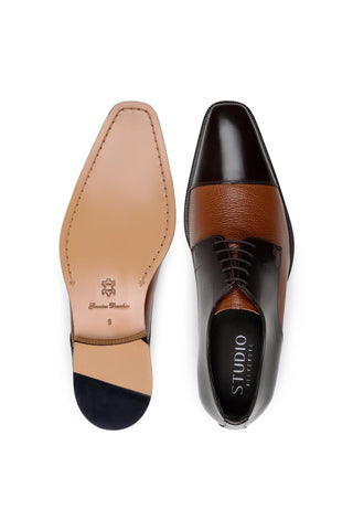 Studio Belvedere Alexander Deer & Leather Derby-AmbrogioShoes