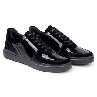 Studio Belvedere Edmound Men's Shoes Velvet / Patent Leather Formal Sneaker (SBV1015)-AmbrogioShoes