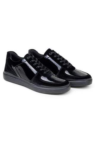 Studio Belvedere Edmound Velvet & Patent Sneaker-AmbrogioShoes