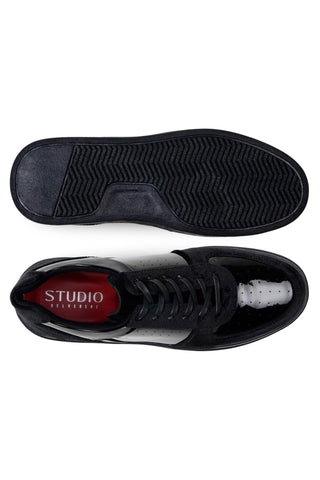 Studio Belvedere Edmound Velvet & Patent Sneaker-AmbrogioShoes