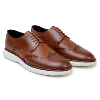 Studio Belvedere Enzo Men's Shoes Deer-Skin / Calf-Skin Leather Casual Derby (SBV1000)-AmbrogioShoes